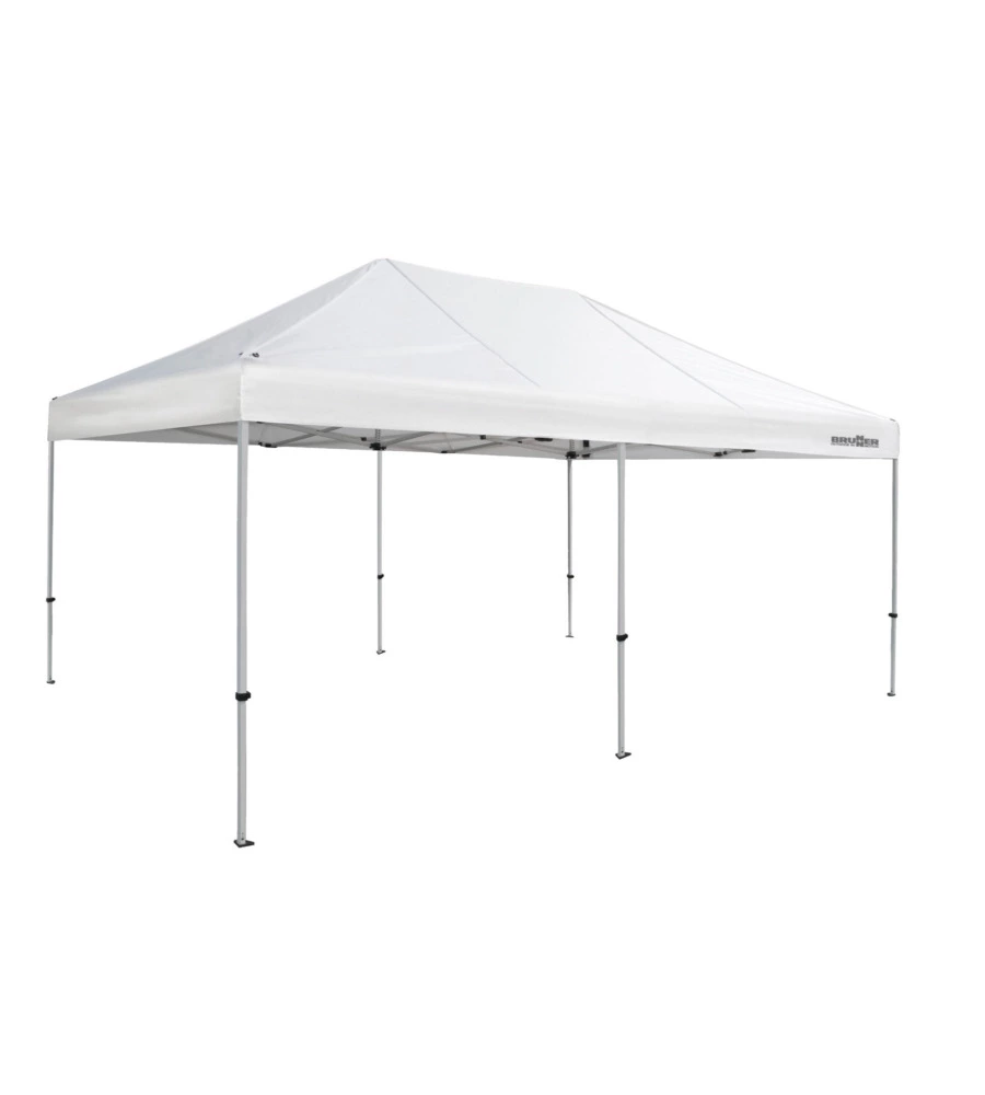 GAZEBO DA CAMPEGGIO BRUNNER "ZEBO ENJOY 2.0" IN ACCIAIO E POLIESTERE BIANCO 3X6 M