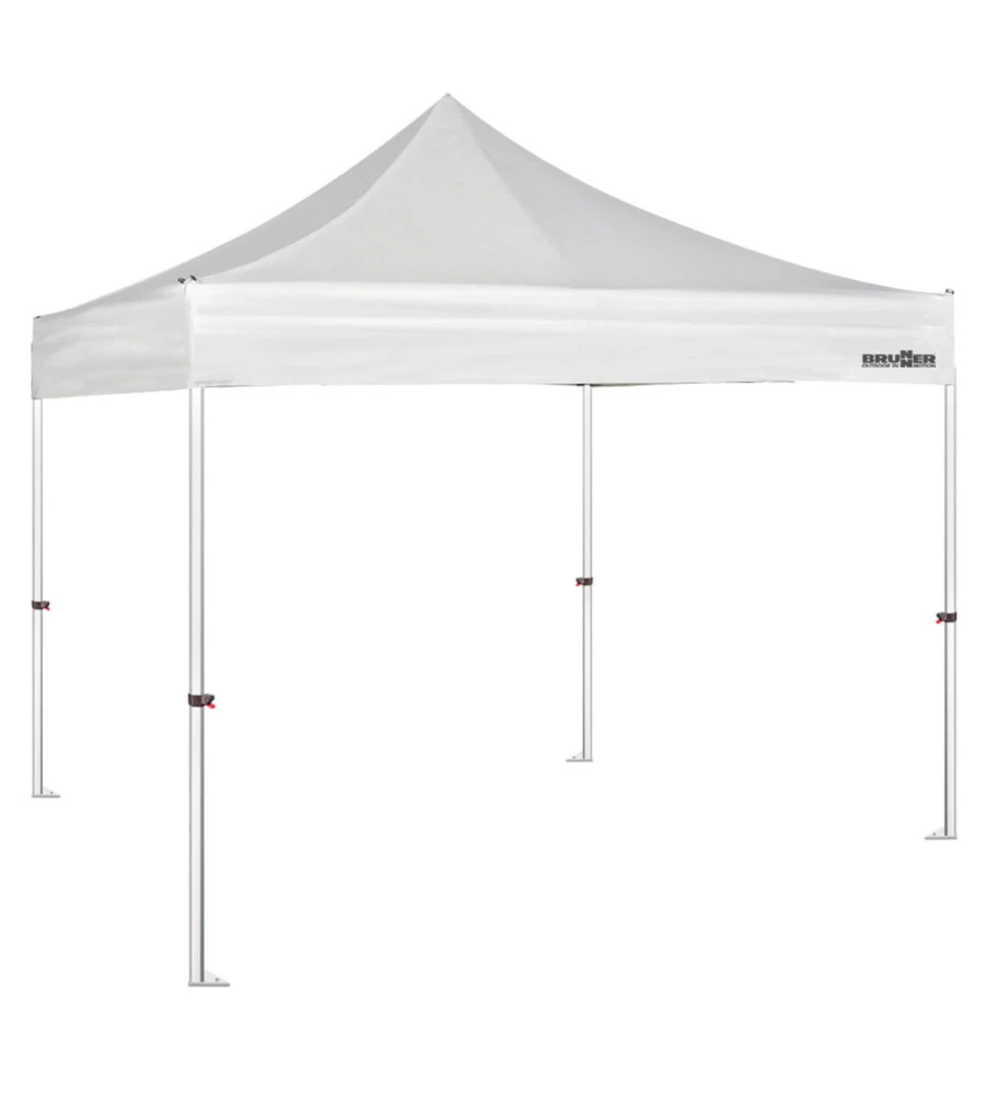 GAZEBO DA CAMPEGGIO BRUNNER "ZEBO ENJOY PRO" IN ALLUMINIO E POLIESTERE BIANCO 3X3 M
