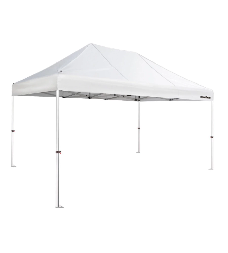GAZEBO DA CAMPEGGIO BRUNNER "ZEBO ENJOY PRO" IN ALLUMINIO E POLIESTERE BIANCO 3X4,5 M