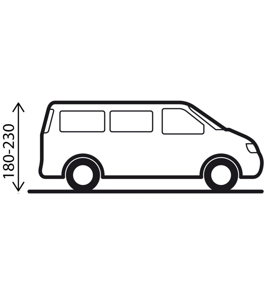 TENDA DA CAMPEGGIO PER VAN BRUNNER "TROUPER 2.0" 310X260X230 CM