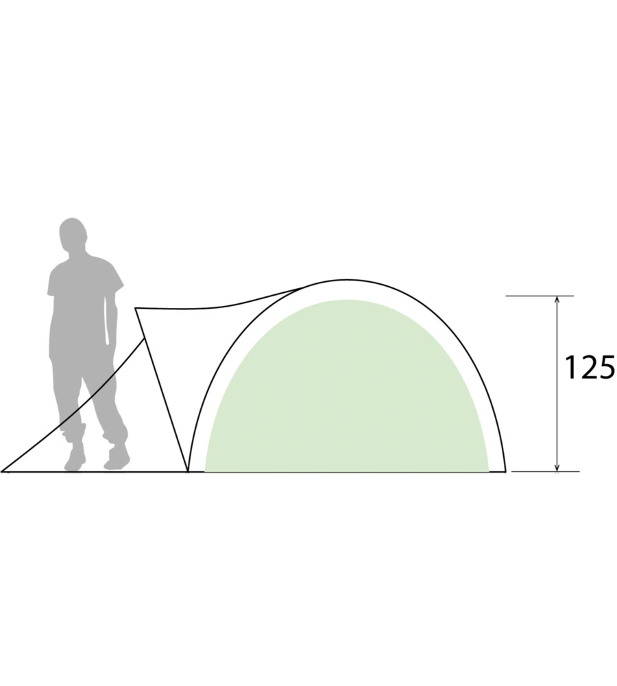 TENDA DA CAMPEGGIO BRUNNER "GLOBO 3" 210x205x125 CM