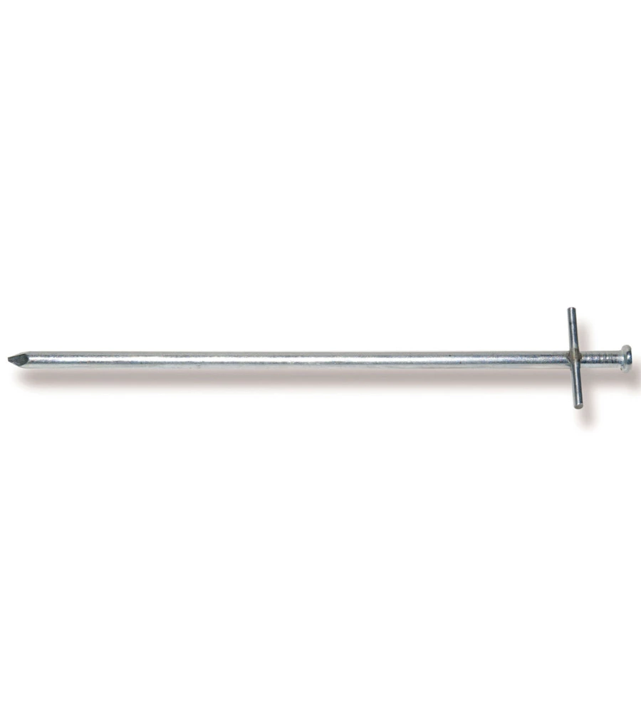 SET PICCHETTI ROTONDI PER TENDA DA CAMPEGGIO BRUNNER "PEG BOX STICK 20" IN ACCIAIO ZINCATO 20 CM X Ø 6 MM