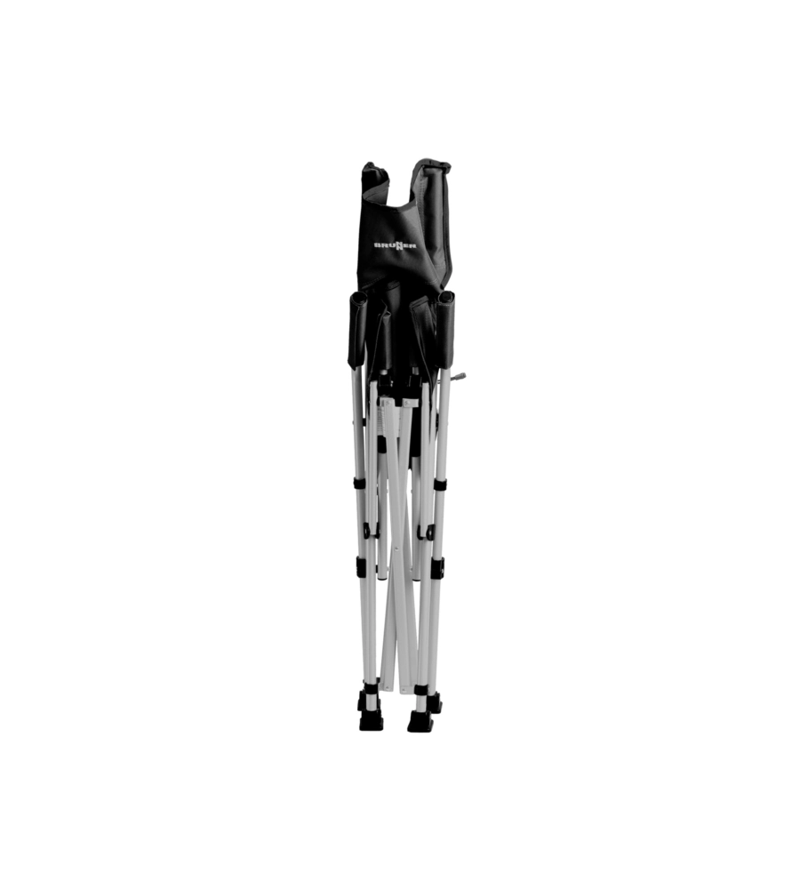 SEDIA DA CAMPEGGIO BRUNNER "RAPTOR SUSPENSION" IN ACCIAIO E POLIESTERE GRIGIO 51X40X47/94 CM