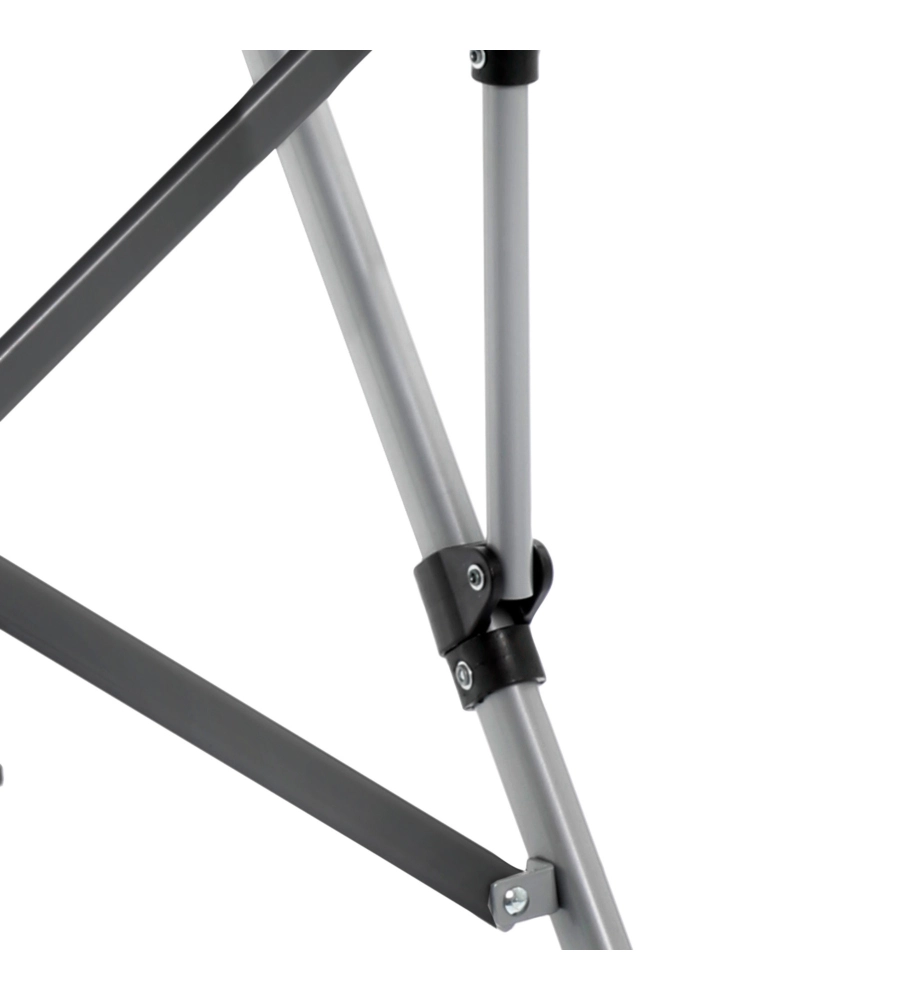SEDIA DA CAMPEGGIO BRUNNER "RAPTOR CLASSIC" IN ACCIAIO E POLIESTERE GRIGIO E OTTANIO 51X44X48/90 CM