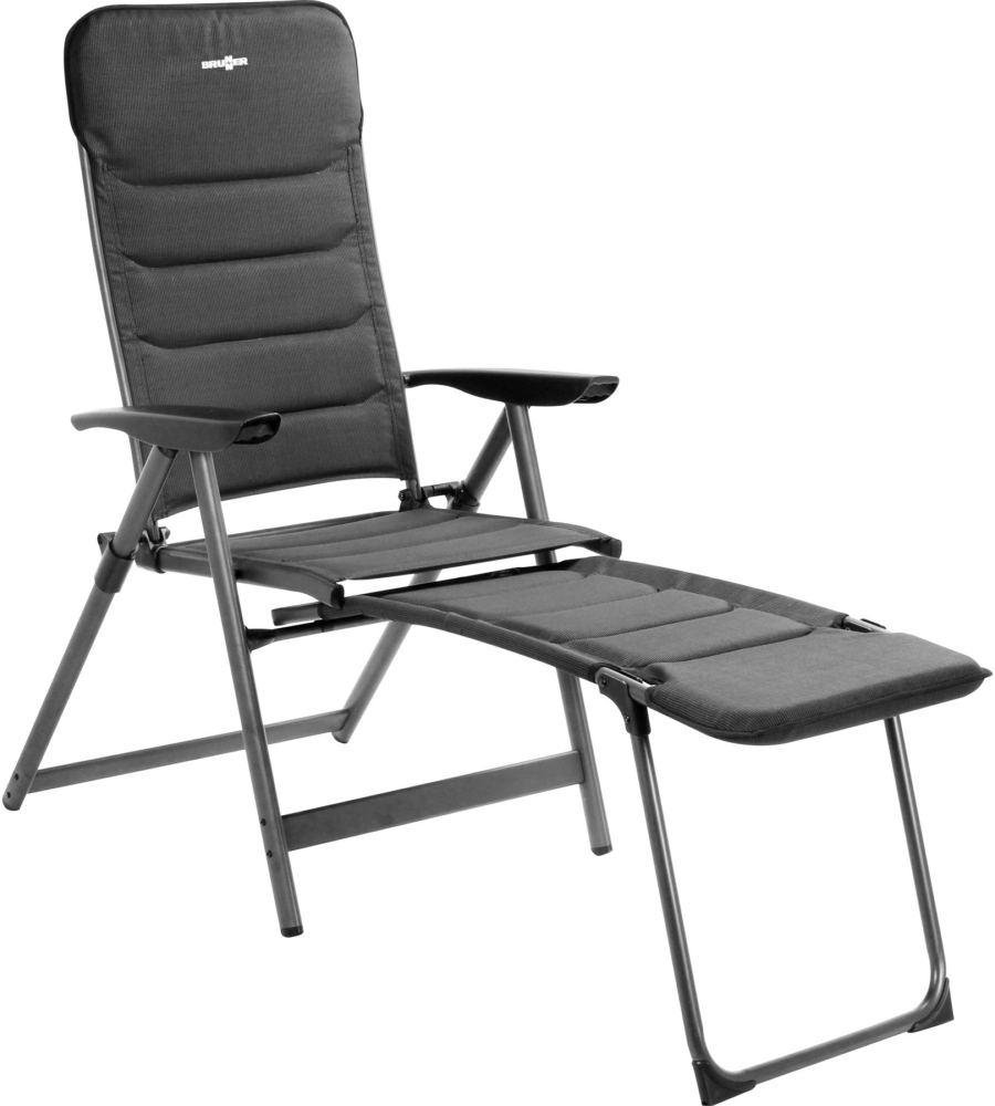 POGGIAPIEDI BRUNNER "KERRY PHANTOM" IN ALLUMINIO E LICOTEX GRIGIO 48X44X94 CM