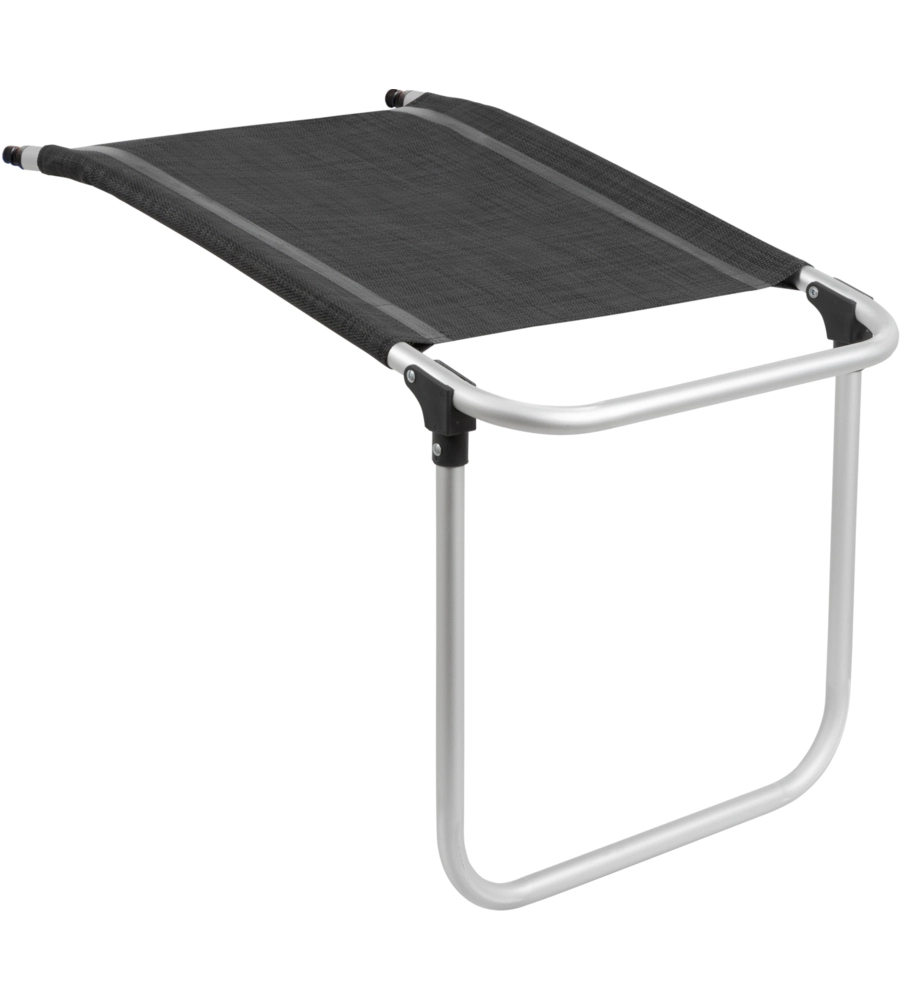 POGGIAPIEDI BRUNNER "SKYE FOOTREST"  IN ALLUMINIO E SYNTEX PLUS GRIGIO SCURO 47X72X51/43 CM