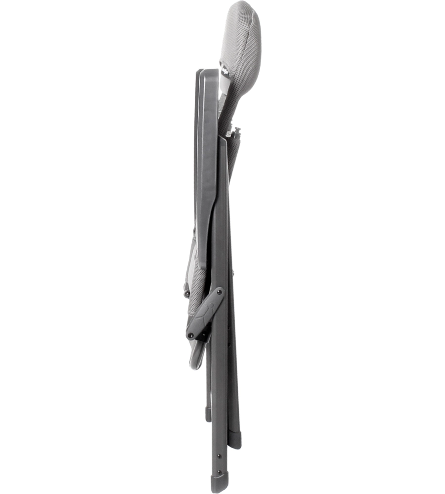 SEDIA DA CAMPEGGIO RECLINABILE BRUNNER "ARAVEL 3D MEDIUM" IN ALLUMINIO E 3DURAFEEL GRIGIO CHIARO 47X44X121 CM