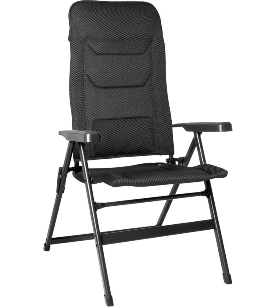 SEDIA DA CAMPEGGIO RECLINABILE "ARAVEL VITACHIC SMALL" IN ALLUMINIO E 3DURAFEEL ANTRACITE 47X44X121 CM