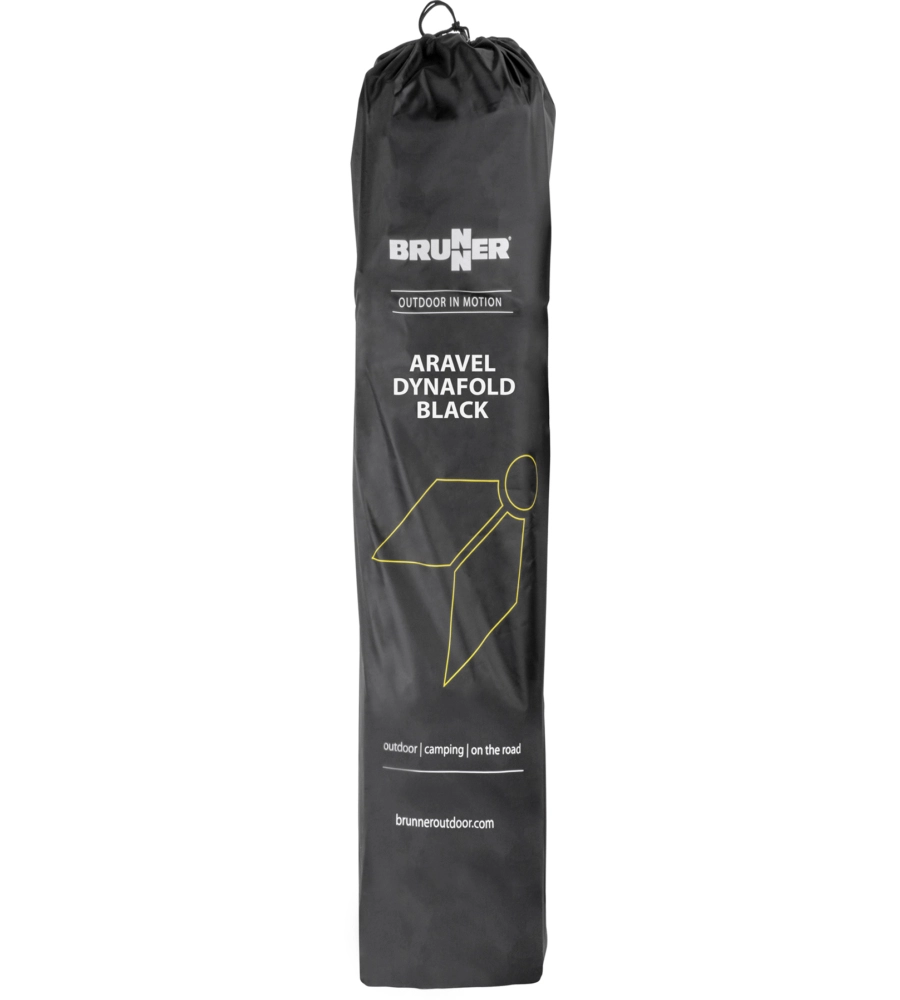 SEDIA DA CAMPEGGIO RECLINABILE BRUNNER "ARAVEL DYNAFOLD" IN POLIESTERE 51,5X46X110 CM
