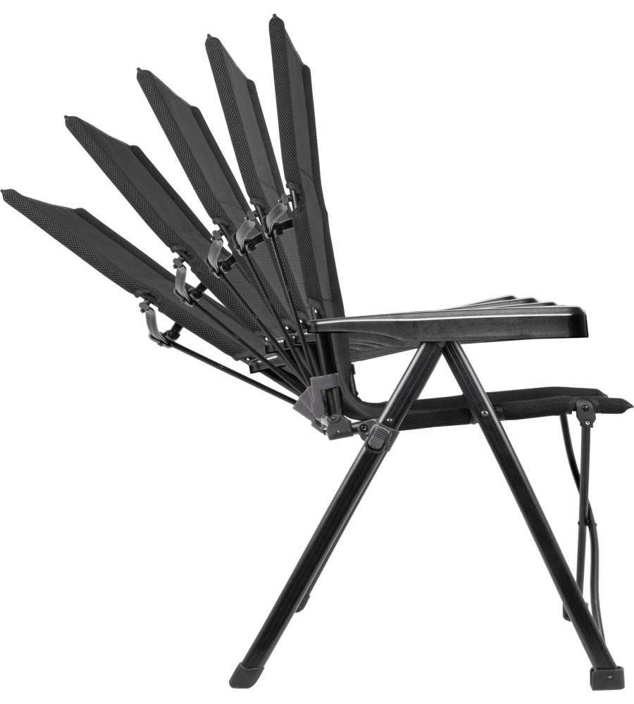 SEDIA DA CAMPEGGIO RECLINABILE BRUNNER "ARAVEL DYNAFOLD" IN POLIESTERE 51,5X46X110 CM