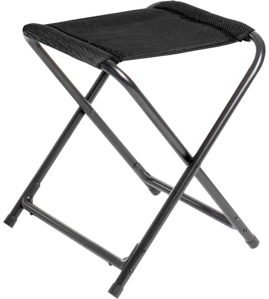 SGABELLO PIEGHEVOLE DA CAMPEGGIO BRUNNER "ARAVEL VITACHIC STOOL" IN ALLUMINIO E 3DURAFEEL PRO ANTRACITE 27X40X45 CM