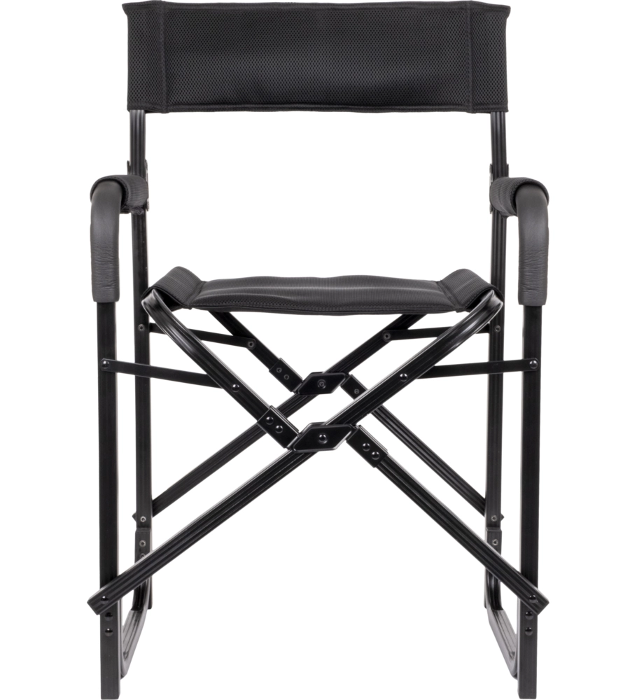 SEDIA DA CAMPEGGIO BRUNNER "ARAVEL DIRECTOR" IN ALLUMINIO E 3DURAFEEL NERO 45X35X48/87,2 CM
