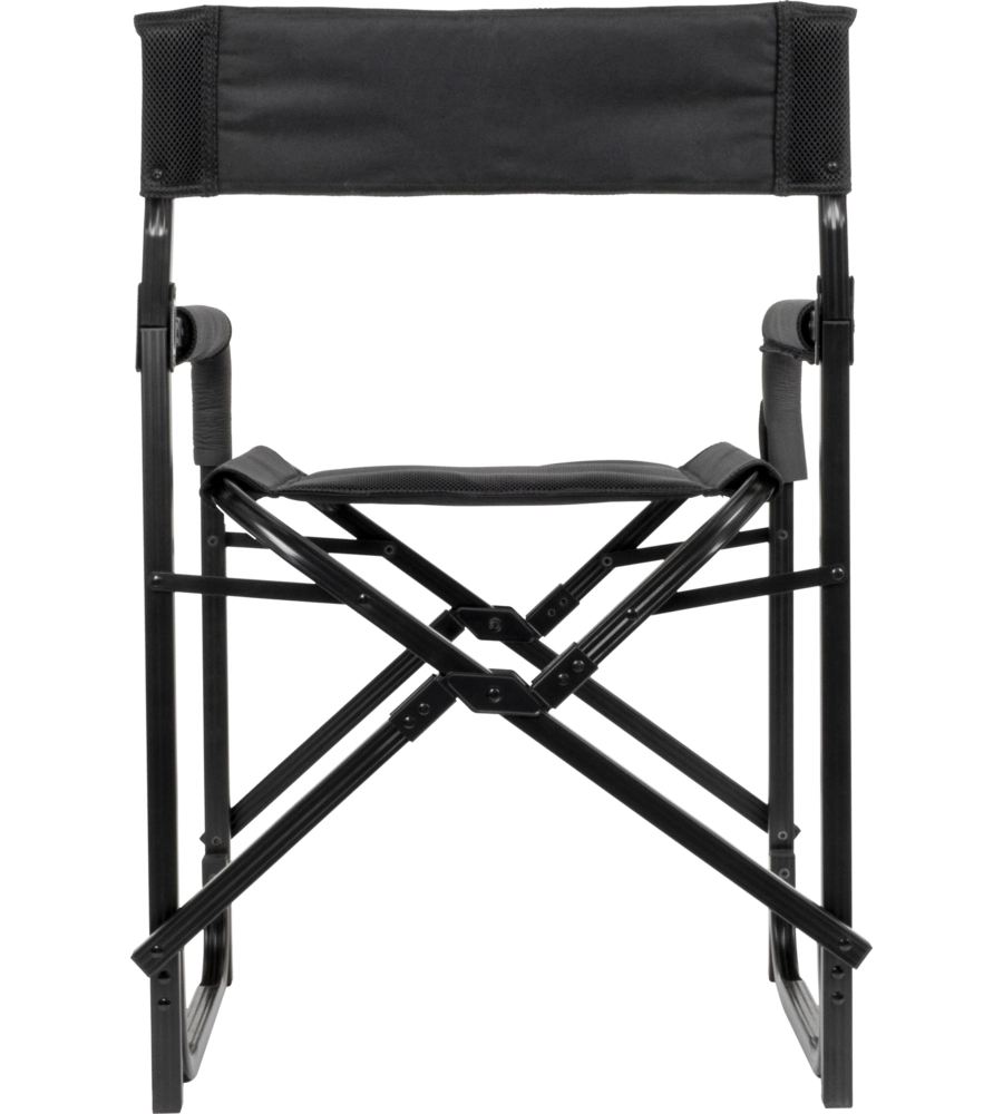 SEDIA DA CAMPEGGIO BRUNNER "ARAVEL DIRECTOR" IN ALLUMINIO E 3DURAFEEL NERO 45X35X48/87,2 CM