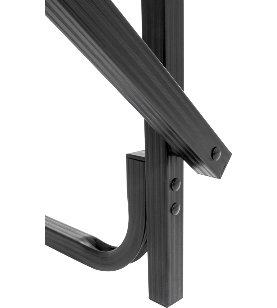 SEDIA DA CAMPEGGIO BRUNNER "ARAVEL DIRECTOR" IN ALLUMINIO E 3DURAFEEL NERO 45X35X48/87,2 CM