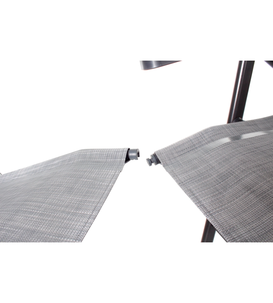 POGGIAPIEDI BRUNNER "ARAVEL FOOTREST" IN ALLUMINIO E SYNTEX PLUS GRIGIO CHIARO 48X75 CM