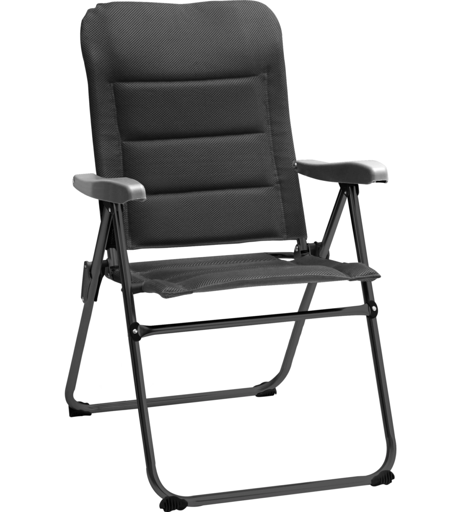 SEDIA DA CAMPEGGIO BRUNNER "SKYE 3D COMPACT" IN ALLUMINIO E 3D MESH 65X57X95 CM