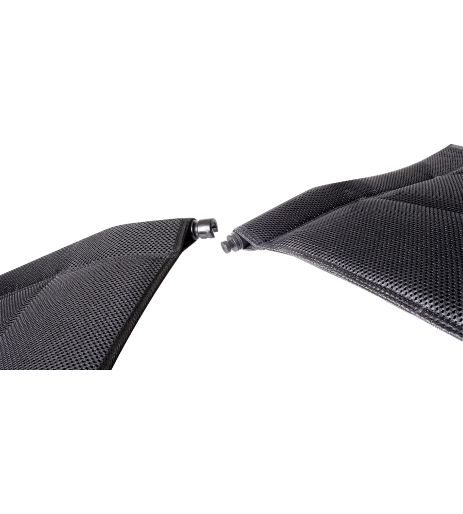 POGGIAPIEDI BRUNNER "ARAVEL 3D FOOTREST" IN ALLUMINIO E 3DURAFEEL NERO 51X71X48/43 CM