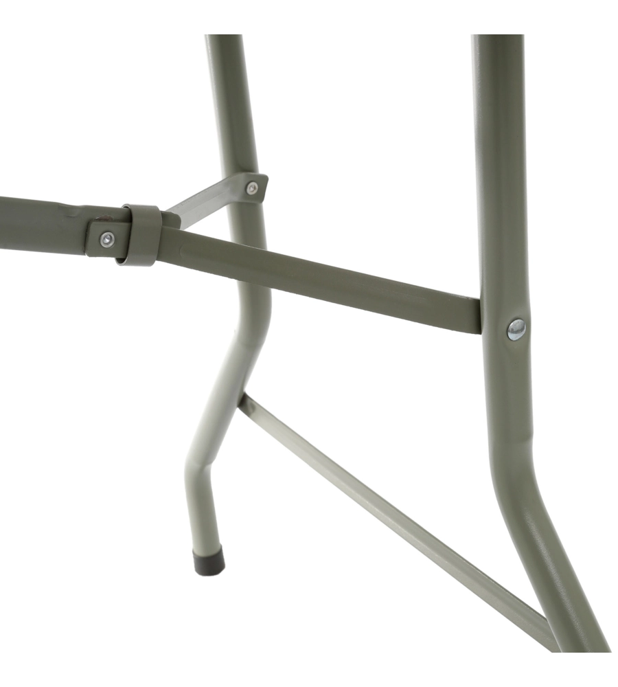 TAVOLO PIEGHEVOLE A VALIGIA DA CAMPEGGIO BRUNNER "CLUB 150" IN ACCIAIO E PLASTICA BIANCO 152X71X74 CM