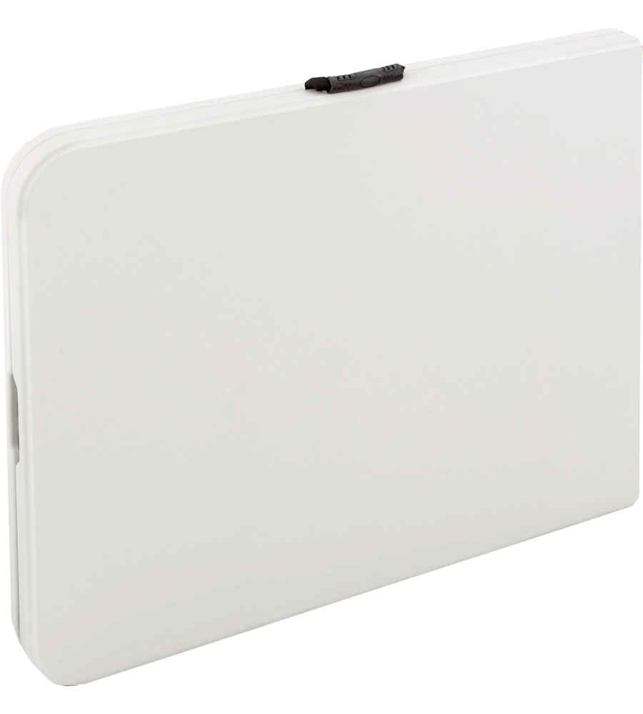 TAVOLO PIEGHEVOLE A VALIGIA DA CAMPEGGIO BRUNNER "CLUB 150" IN ACCIAIO E PLASTICA BIANCO 152X71X74 CM