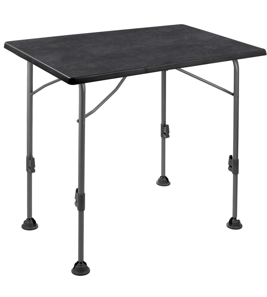 TAVOLO PIEGHEVOLE DA CAMPEGGIO BRUNNER "LINEAR 115" IN ACCIAIO NERO 115X70X63/83 CM