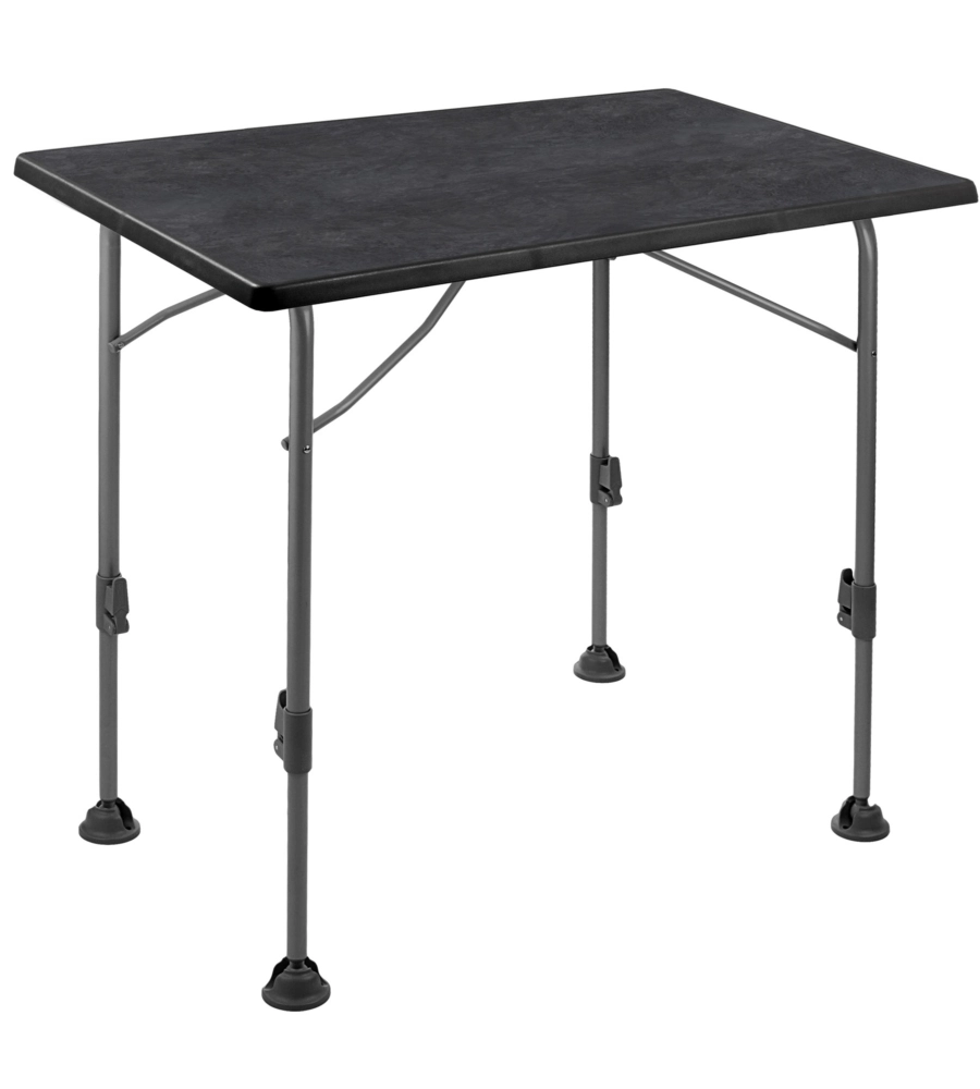TAVOLO PIEGHEVOLE DA CAMPEGGIO BRUNNER "LINEAR 80" IN ACCIAIO NERO 80X60X63/83 CM