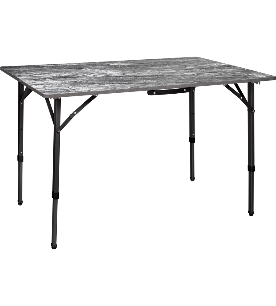 TAVOLO PIEGHEVOLE DA CAMPEGGIO BRUNNER "ELU' DUPLIT" IN ALLUMINIO NERO 110X75X49/58/70 CM