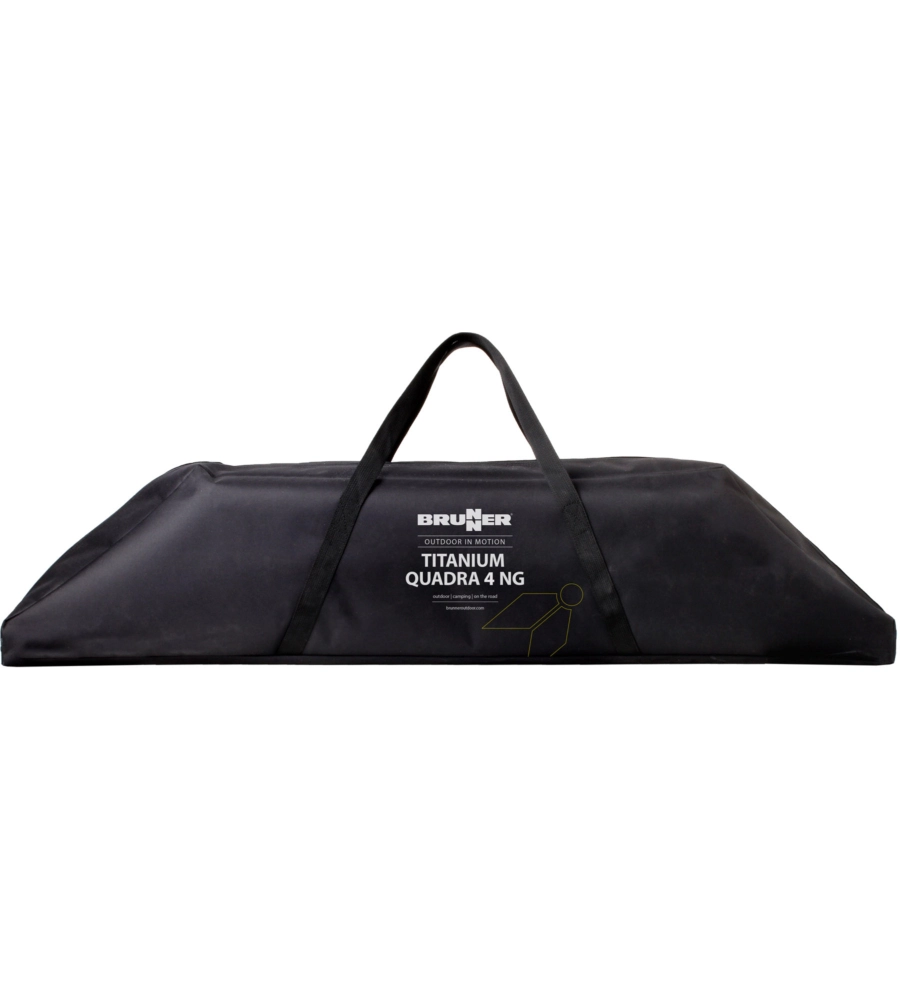 TAVOLO PIEGHEVOLE DA CAMPEGGIO BRUNNER "TITANIUM QUADRA 4 NG" IN ALLUMINIO 120,5X70X72 CM