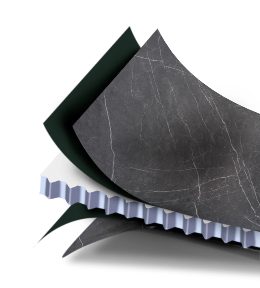 TAVOLO PIEGHEVOLE DA CAMPEGGIO "ELU' 120" IN ALLUMINIO EFFETTO MARMO 120X80X50,5/70 CM