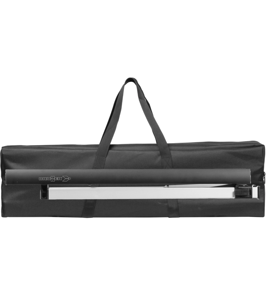 TAVOLO PIEGHEVOLE DA CAMPEGGIO BRUNNER "TITANIUM QUADRA COMPACK 4" IN ALLUMINIO 120,5X70X72 CM