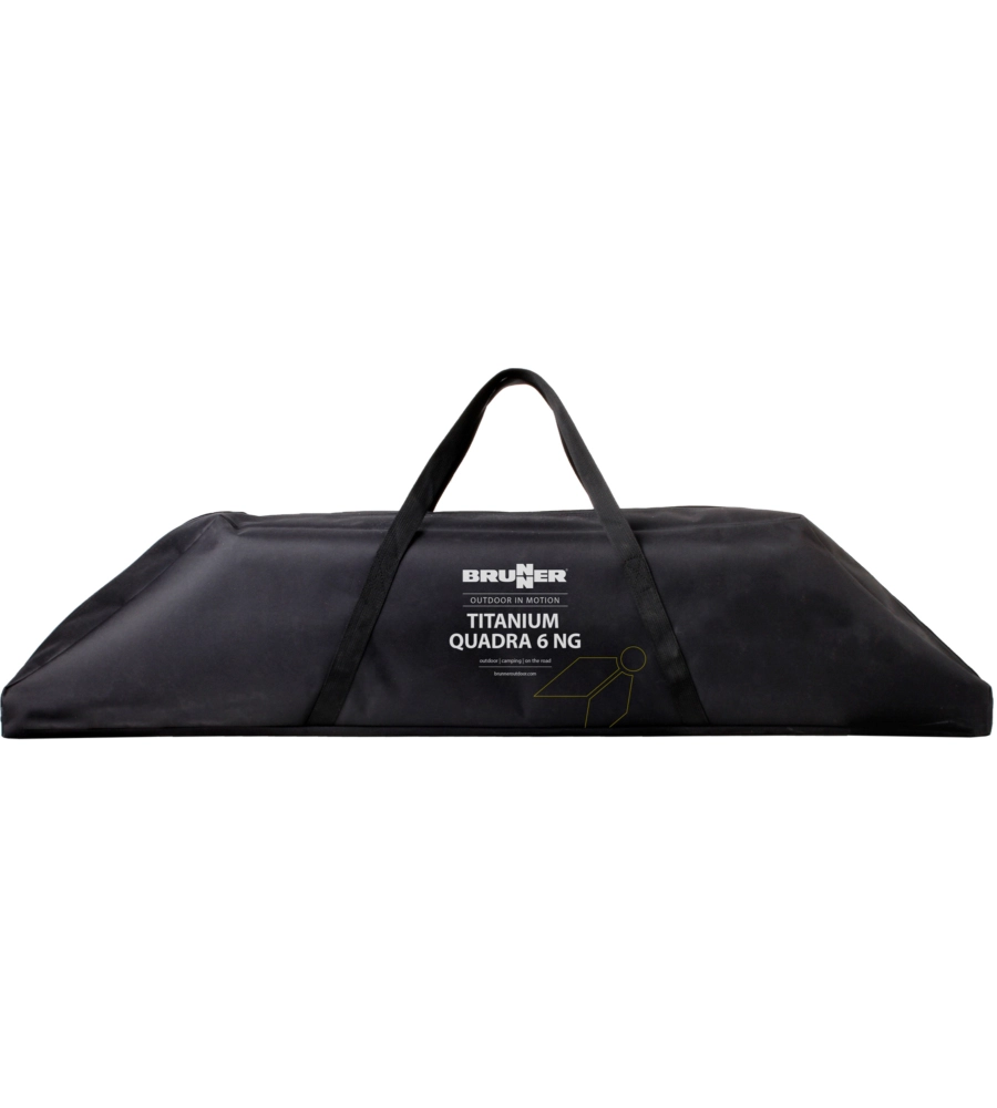 TAVOLO PIEGHEVOLE DA CAMPEGGIO BRUNNER "TITANIUM QUADRA 6 NG" IN ALLUMINIO 146X70X72,5 CM