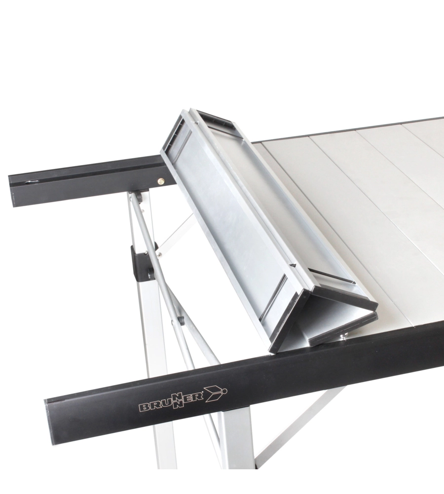 TAVOLO PIEGHEVOLE DA CAMPEGGIO BRUNNER "TITANIUM QUADRA 6 NG" IN ALLUMINIO 146X70X72,5 CM