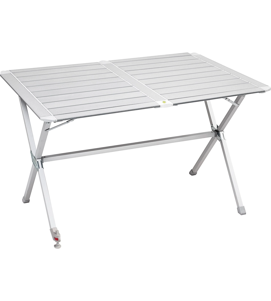 TAVOLO PIEGHEVOLE DA CAMPEGGIO BRUNNER "SILVER GAPLESS LEVEL 4" IN ALLUMINIO 110X71X70 CM