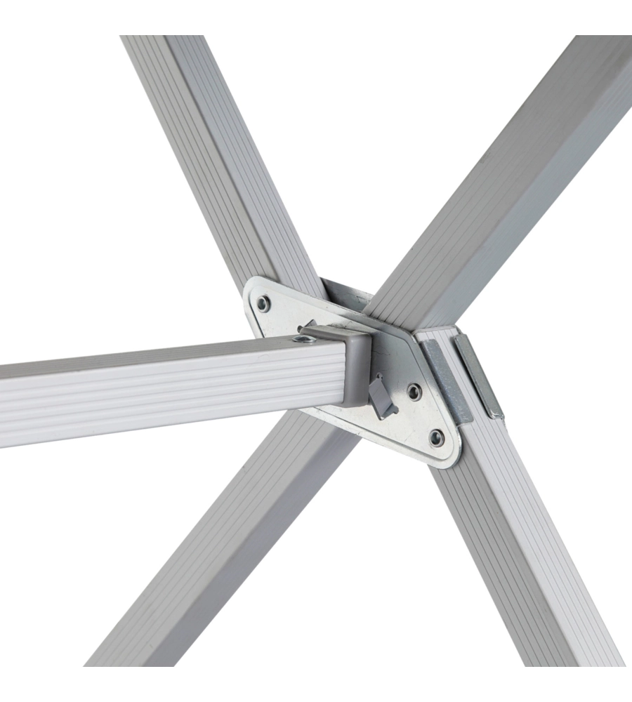 TAVOLO PIEGHEVOLE DA CAMPEGGIO BRUNNER "SILVER GAPLESS LEVEL 4" IN ALLUMINIO 110X71X70 CM