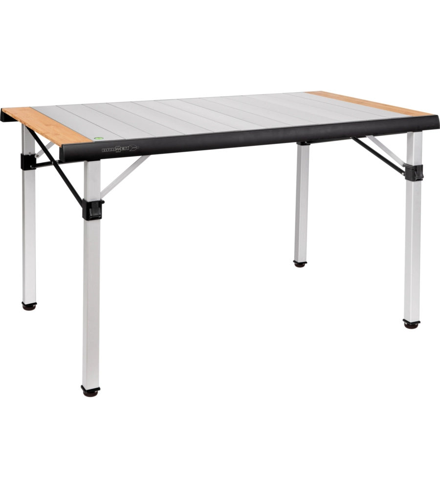 TAVOLO PIEGHEVOLE DA CAMPEGGIO BRUNNER "QUADRA TROPIC 4" IN ALLUMINIO 120,5X70X72 CM