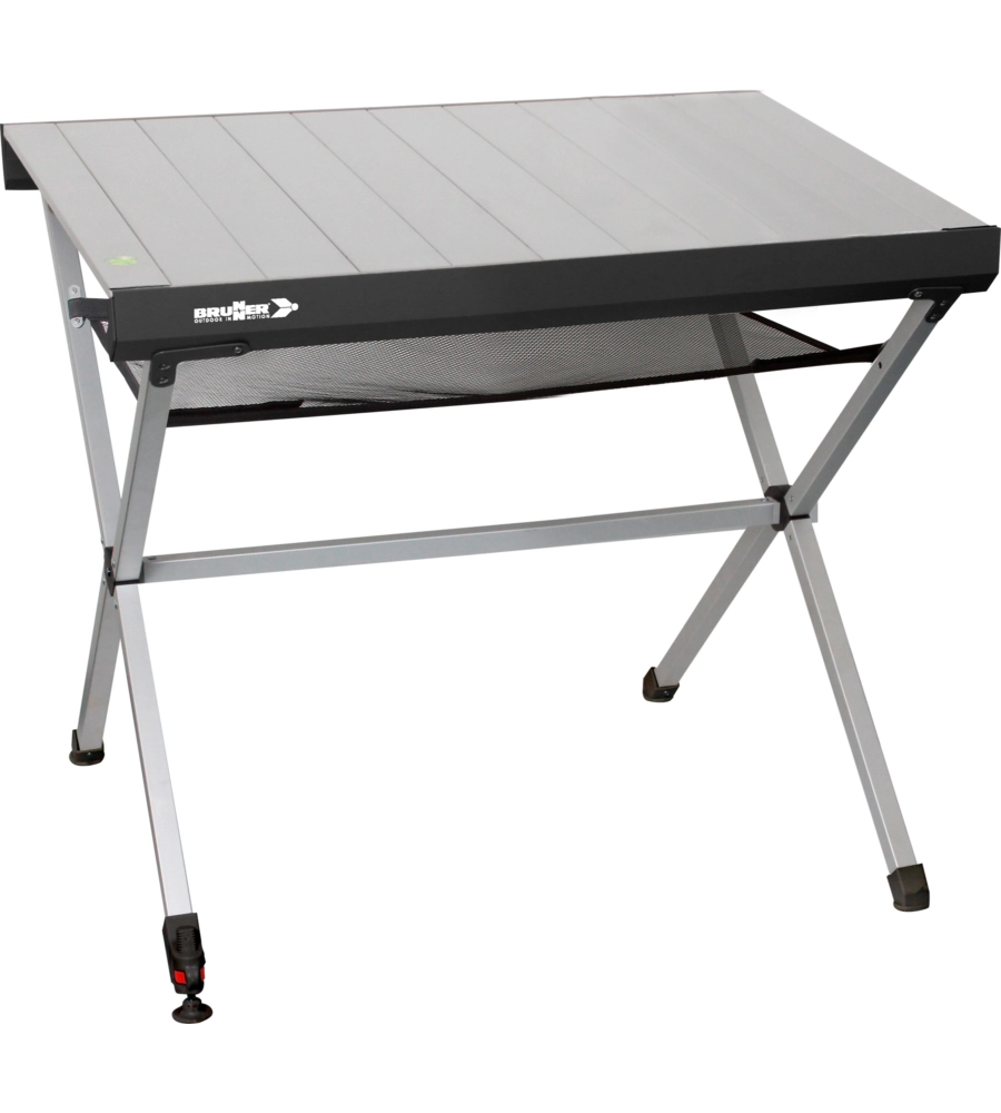 TAVOLO PIEGHEVOLE DA CAMPEGGIO BRUNNER "TITANIUM AXIA 2" IN ALLUMINIO 104X62X72 CM