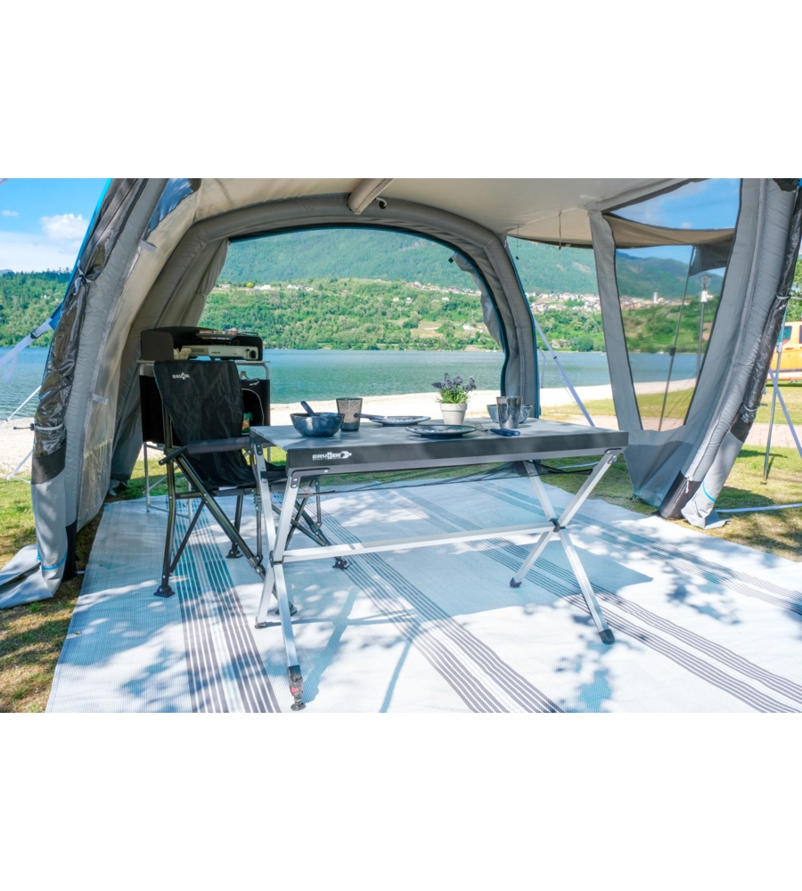 TAVOLO PIEGHEVOLE DA CAMPEGGIO BRUNNER "TITANIUM AXIA 4" IN ALLUMINIO 122X76X72 CM