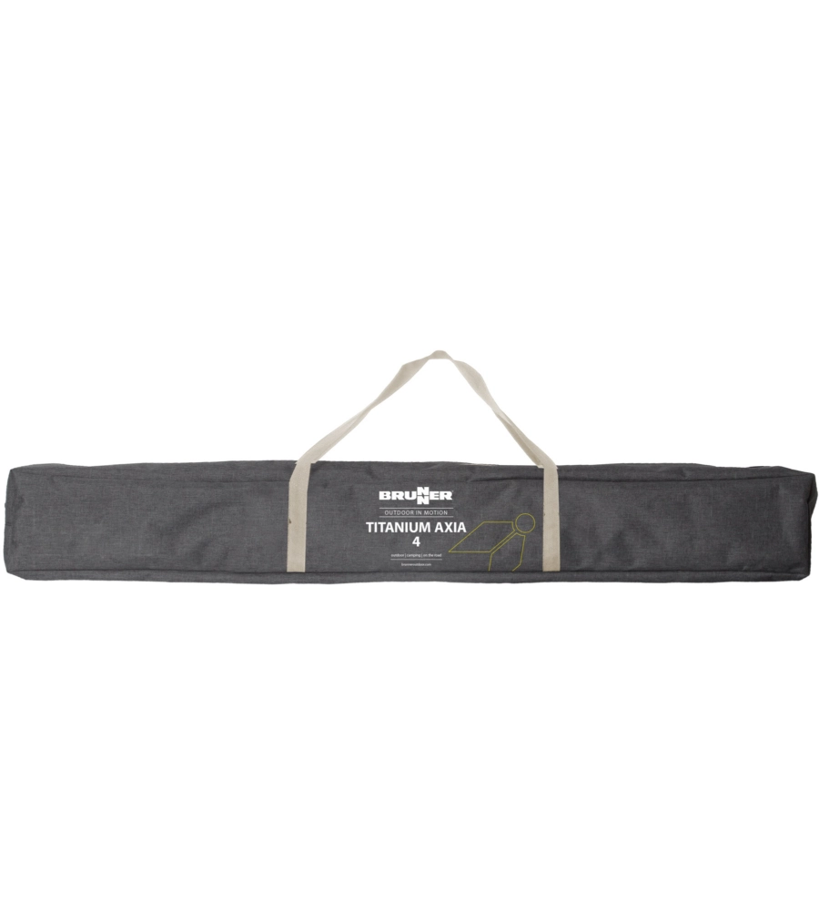 TAVOLO PIEGHEVOLE DA CAMPEGGIO BRUNNER "TITANIUM AXIA 4" IN ALLUMINIO 122X76X72 CM