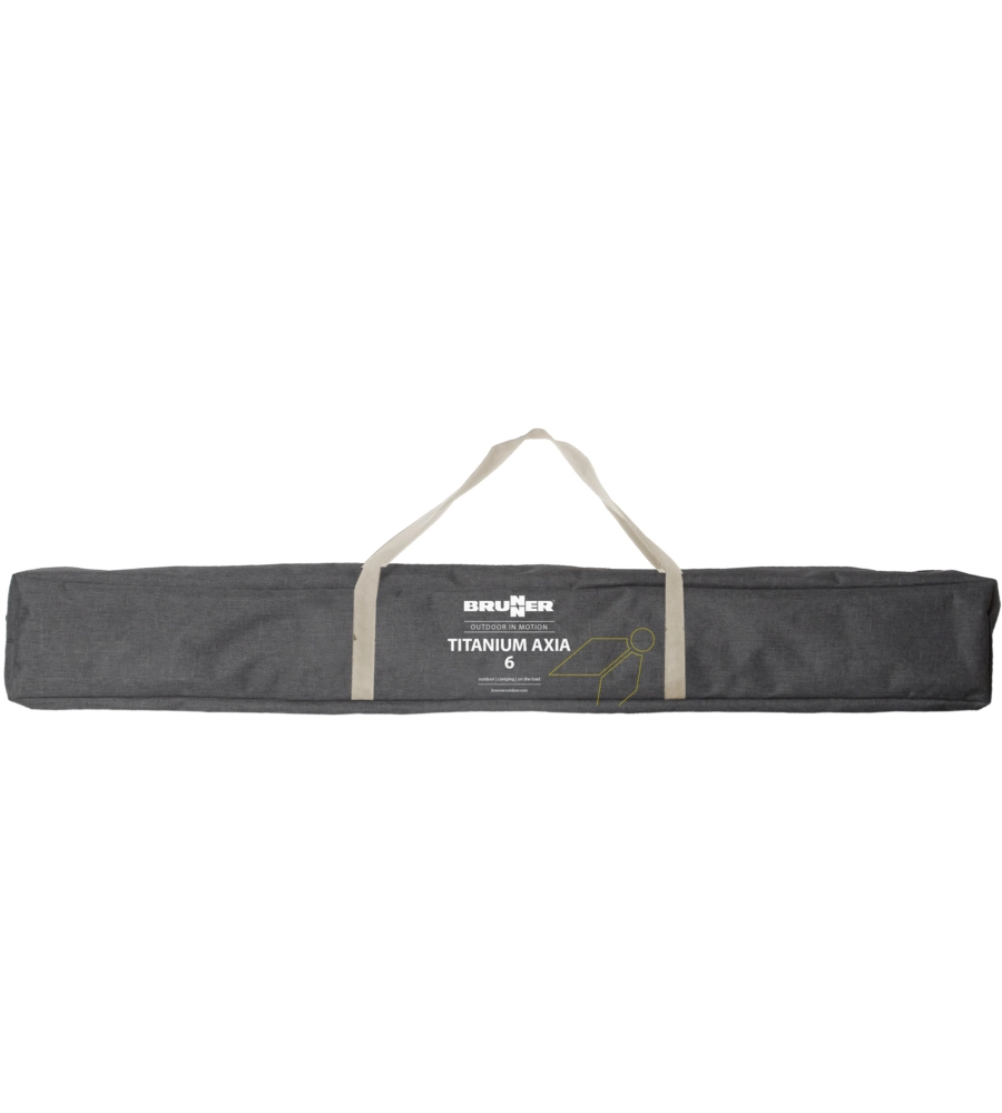 TAVOLO PIEGHEVOLE DA CAMPEGGIO BRUNNER "TITANIUM AXIA 6" IN ALLUMINIO 147X76X72 CM