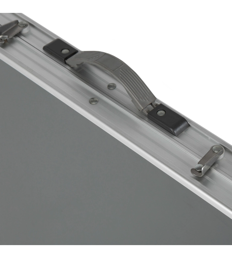 TAVOLO PIEGHEVOLE DA CAMPEGGIO BRUNNER "FLATPACK 4" IN ALLUMINIO GRIGIO 120X60X70 CM
