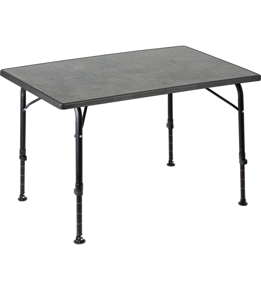 TAVOLO PIEGHEVOLE DA CAMPEGGIO BRUNNER "RECREO 100" IN ALLUMINIO E SEVELIT GRIGIO 100X68X70 CM