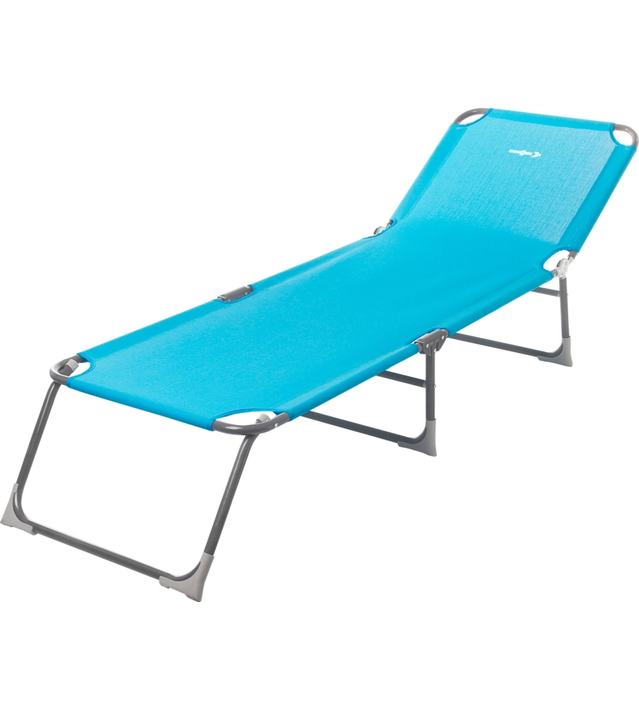 LETTINO DA SOLE BAHIALETTINO PRENDISOLE PIEGHEVOLE BRUNNER "BAHIA" IN ALLUMINIO E MATERIALE SINTETICO COLORE AZZURRO, 192X61,5X31,5 CM