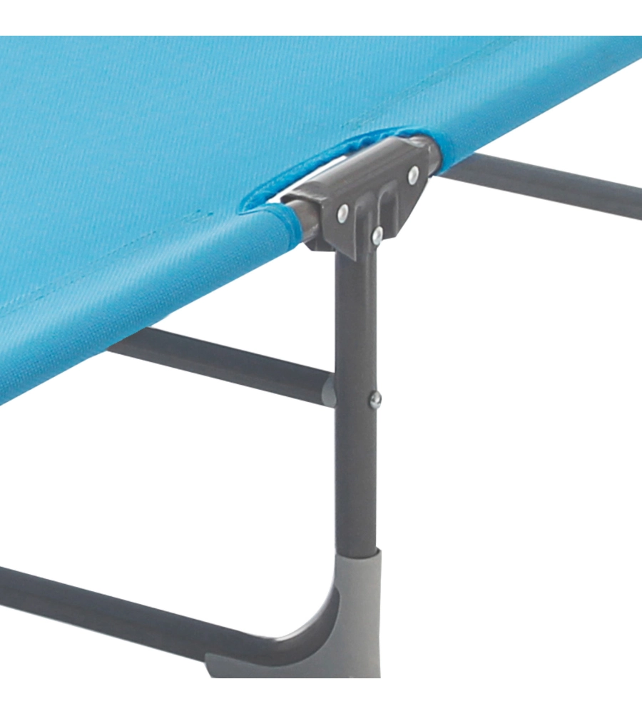 LETTINO DA SOLE BAHIALETTINO PRENDISOLE PIEGHEVOLE BRUNNER "BAHIA" IN ALLUMINIO E MATERIALE SINTETICO COLORE AZZURRO, 192X61,5X31,5 CM