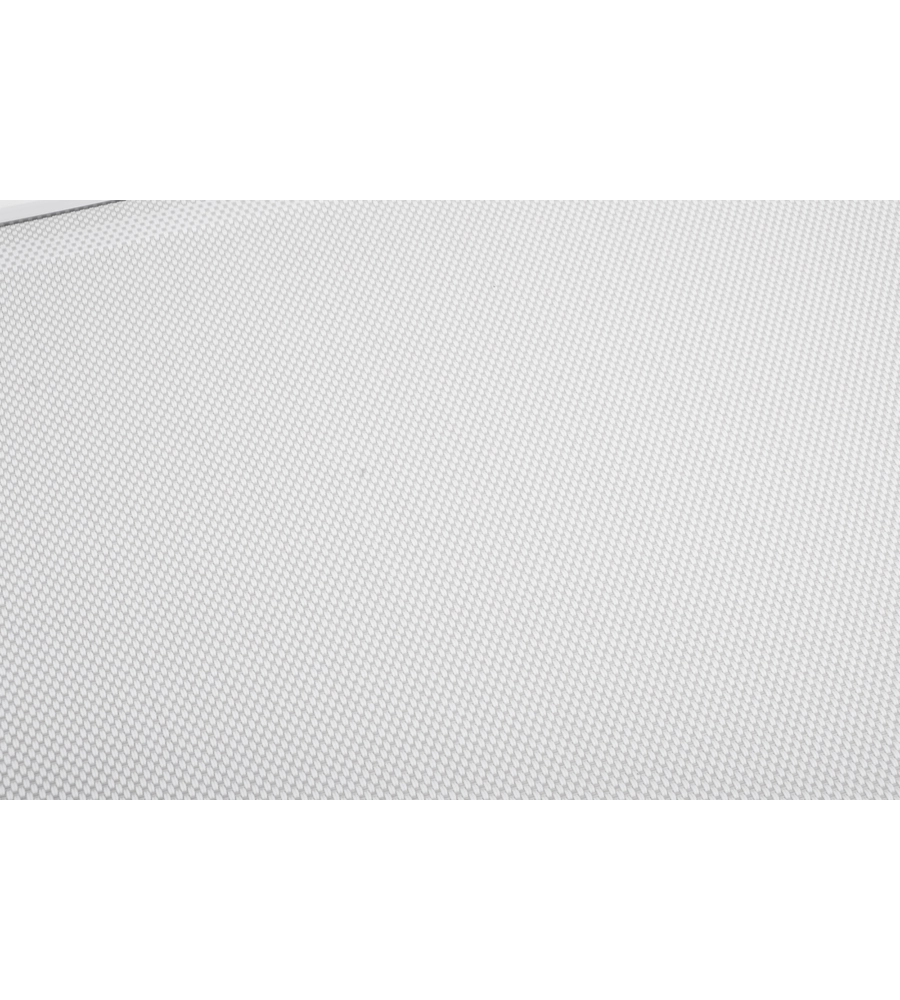 LETTINO PRENDISOLE RECLINABILE CON TETTUCCIO BRUNNER "MARBELLA HIGH" IN ALLUMINIO E SYNTEX PLUS BIANCO 198X64X48 CM