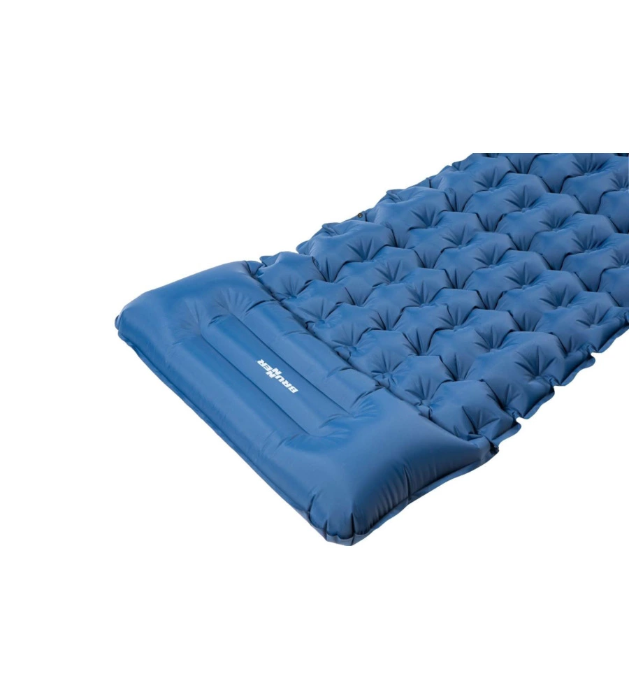 MATERASSINO SINGOLO GONFIABILE DA CAMPEGGIO BRUNNER "MOFLATE" BLU 200X70X8 CM