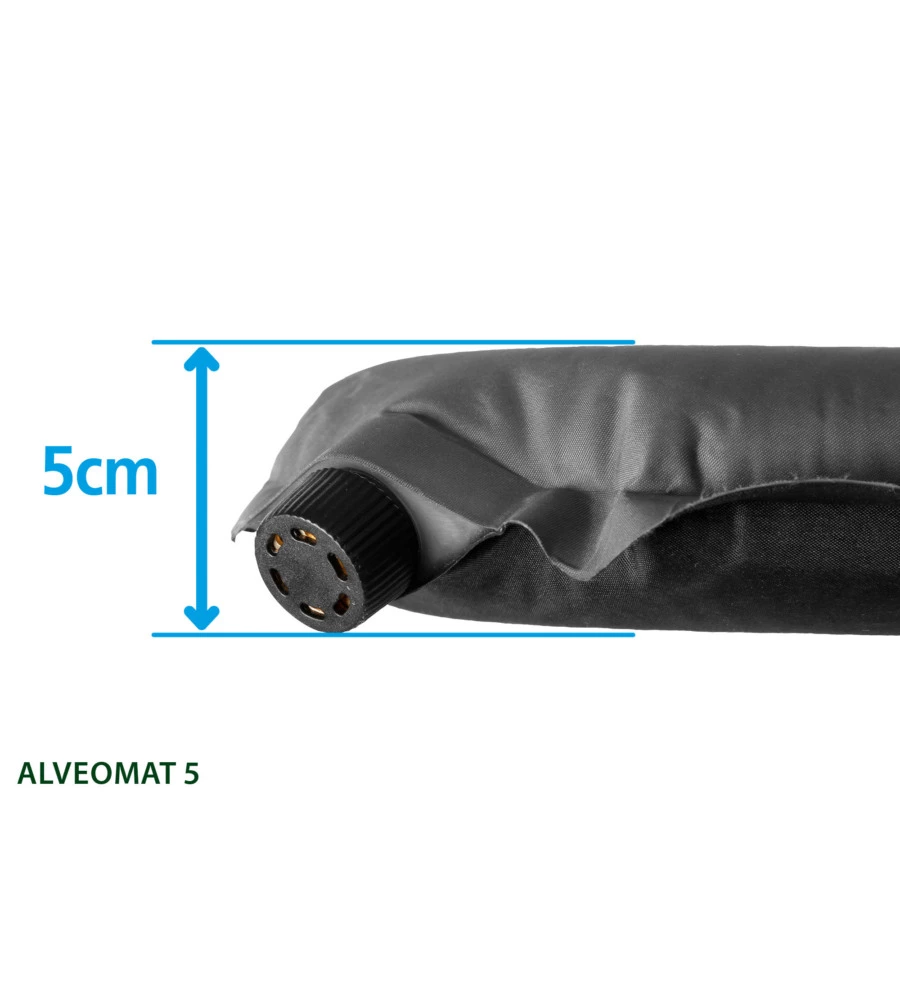 TERMOMATERASSO SINGOLO AUTOGONFIANTE DA CAMPEGGIO BRUNNER "ALVEOMATS 5" BLU 198X63X5 CM