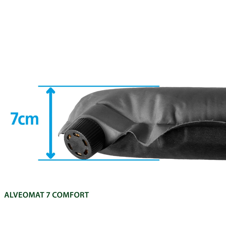 TERMOMATERASSO SINGOLO AUTOGONFIANTE DA CAMPEGGIO BRUNNER "ALVEOMATS 7 COMFORT" BLU 198X76X7 CM