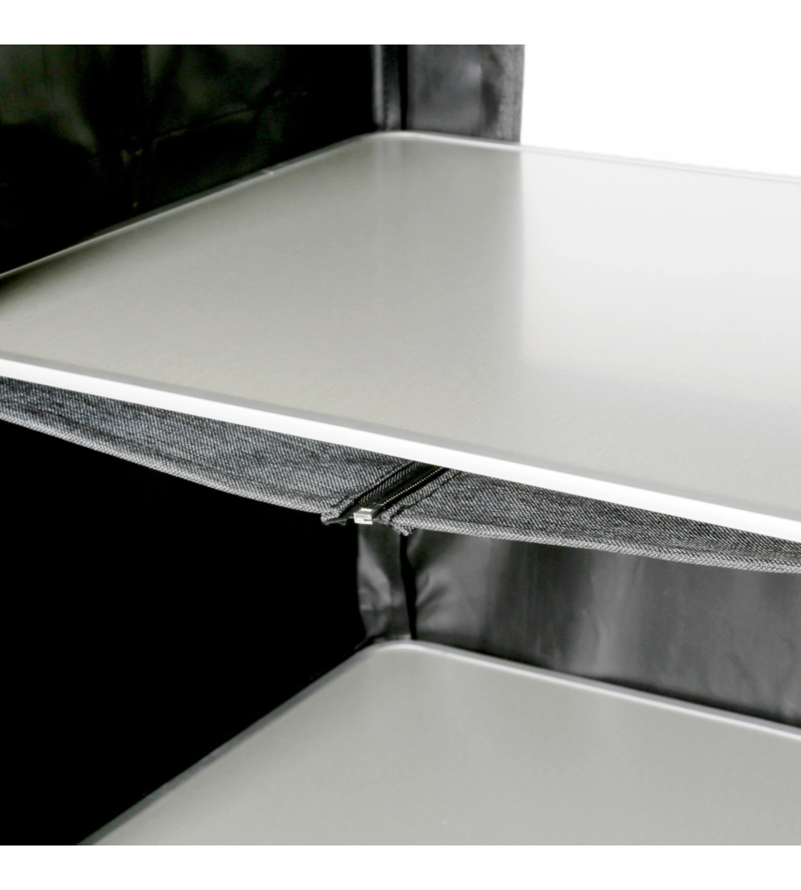 ARMADIO DA CAMPEGGIO PIEGHEVOLE BRUNNER "MERCURY CROSS HS SQ" IN ALLUMINIO E POLIESTERE 4 RIPIANI 60X49X140 CM