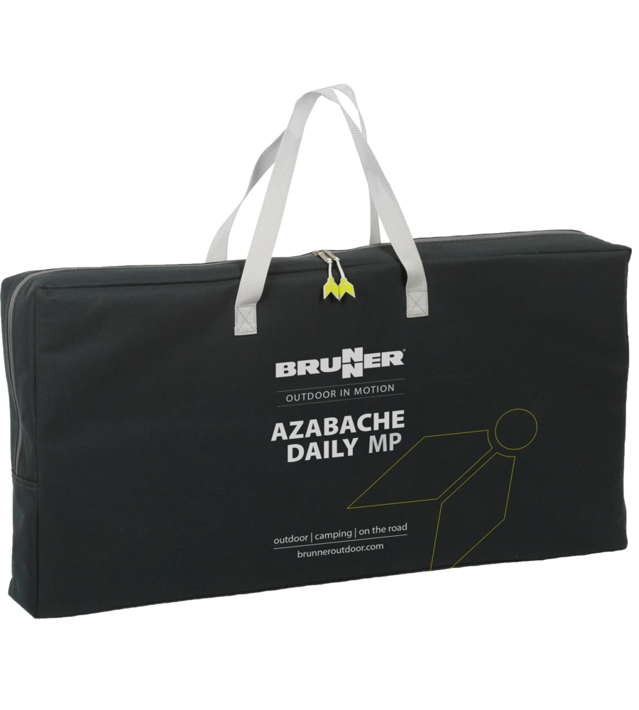 ARMADIO DA CAMPEGGIO PIEGHEVOLE BRUNNER "AZABACHE DAILY MP" IN ALLUMINIO E POLIESTERE GRIGIO 2 RIPIANI