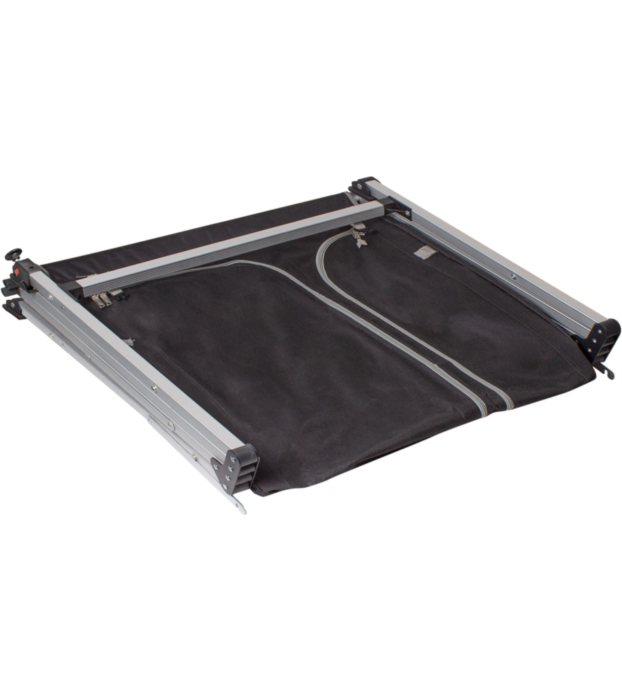 ARMADIO DA CAMPEGGIO PIEGHEVOLE BRUNNER "AZABACHE HSC CROSS S" IN ALLUMINIO E POLIESTERE NERO 6 RIPIANI 70X59X125 CM