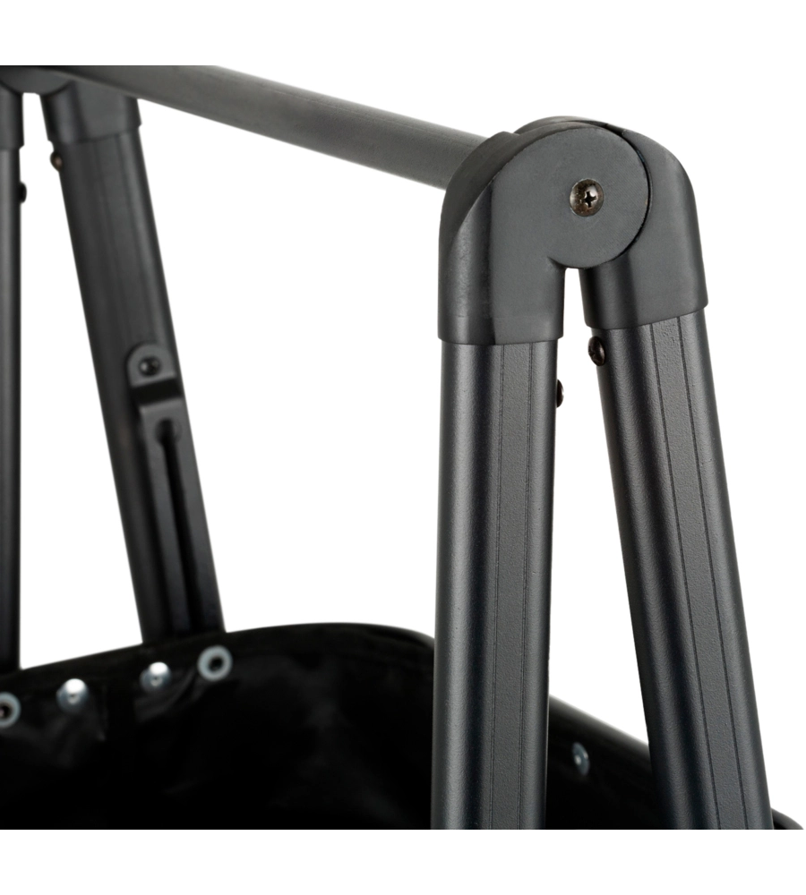 RIPONITUTTO DA CAMPEGGIO PIEGHEVOLE BRUNNER "LATIGA" IN ALLUMINIO E POLIESTERE GRIGIO E NERO 49X33X109 CM